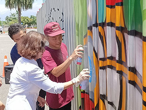 全縣首創！宜蘭中興文創園區設合法塗鴉空間