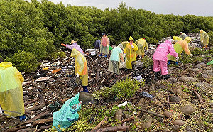 愛地球 嘉義縣淨海回收廢寶特瓶46600千支