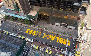 紐約以行動嗆聲 川普大樓前漆黑人的命也是命