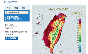 全台熱翻紅蕃薯再現！台北市紫爆飆破38.9度創第2高溫紀錄