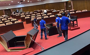 藍營摔爛備詢台 綠委反批韓國瑜當市長也沒挖出陳菊問題