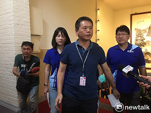 質疑立院動用警察權  林為洲率隊找游錫堃溝通