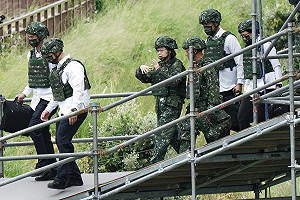 就職五周年》心念防疫 蔡英文520視察國軍防疫整備