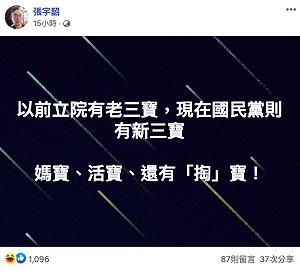 陳玉珍手伸褲袋「掏寶」  張宇韶諷:成全國笑話還不自知