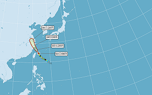 淹怕了！哈格比路徑直撲長江流域  中國急發颱風警訊