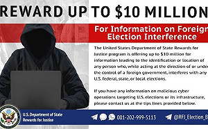 防範有心人重施故技干擾大選 美國務院祭出獎金懸賞情報
