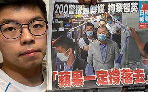 港蘋加印至55萬份 黃之鋒與港人齊撐《蘋果》