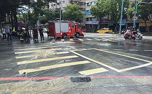 土城金城路青雲路自來水管線破裂  465用水戶受影響