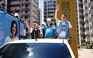 韓國瑜幫李眉蓁站台  連勝文：韓不是雙面刃應該是雙節棍