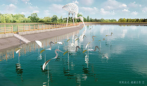 巨大白鶴出沒桃園富岡！鐵道主題藝術節沿路好好拍