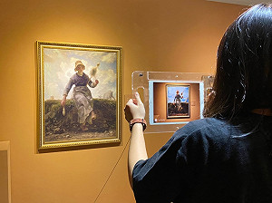 走入擬真畫中世界！AR實境讓米勒畫作動起來