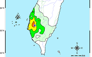 台南相隔8分鐘連兩震！規模4.5最大震度台南嘉義3級
