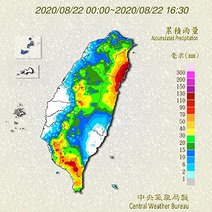 南部、宜花遭雨轟炸!屏東縣累積雨量居首