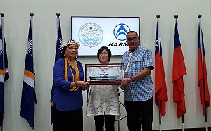 贈友邦馬紹爾MIT巡防艇！劉世芳代表出席致贈儀式