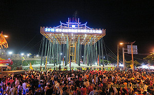 不敵疫情 恆春中元節豎孤棚  14年來首度停辦