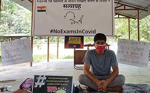 印度200萬學生下周入學考試 擔心染疫 5000名學生絕食抗議