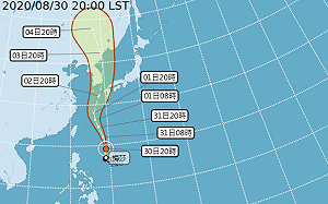 梅莎恐轉強颱 外圍環流週一、二影響北台灣