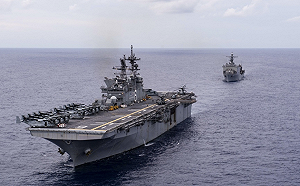 捷克參議長訪台之際 美國軍艦第9次通過台灣海峽