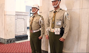 邰智源「一日總統府憲兵」  蔡英文驚：今日憲兵胖一點