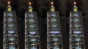 「謝謝你一直都在」  台北101夜晚點燈向國軍致敬