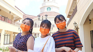 疫情不散口罩成消費議題  中友辦彩繪口罩  麗寶獨賣橘口罩