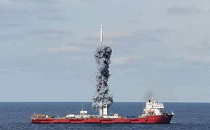 中國發射長征運載火箭  挑釁標註「從中國台灣島上空飛過」