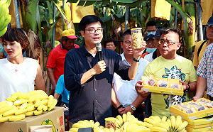 訪視香蕉產業  陳其邁：盡速打開通路讓高雄蕉價回穩