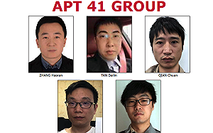APT 41組織涉攻擊全球百家公司 美起訴5中國駭客
