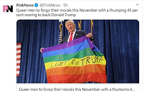 人帥真好?  民調:美男同志45%要投給川普  10%完全不支持但仍投他