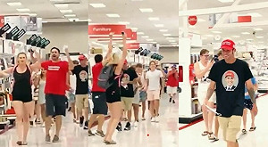 武漢肺炎之友？美國民眾百貨公司快閃脫口罩 參加者：散播自由花粉