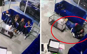 (影) 父愛真偉大! 車行突遇槍擊案 男為保護3子肉身擋子彈送醫