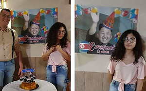 替哈韓妹妹慶生！哥送上「最有名韓國人」蛋糕　全場笑翻