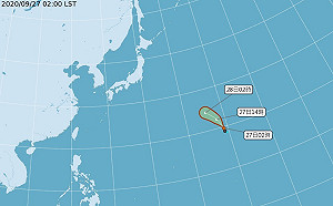 熱低壓最快今成颱 朝北北西移動對台無威脅