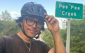 神奇地名走一遭！美男子36天單車長征 自「便便點」至「尿尿溪」