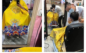 只是剪個頭髮！「黃袍加身」太吸睛　萬人齊讚：皇上吉祥