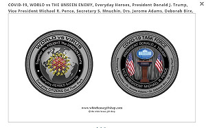 因確診武漢肺炎而偉大？白宮紀念品推「川普打敗新冠病毒」紀念幣