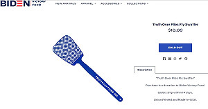 拜登陣營又學川普 官網推「真相蒼蠅拍」嘲諷彭斯