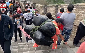 中媒酸台海岸髒亂「這次陸客不背鍋」垃圾改丟長城 還在城牆亂刻字