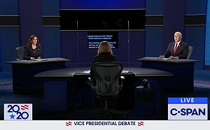 彭斯賀錦麗辯論近5800萬觀眾收看 較4年前高56%