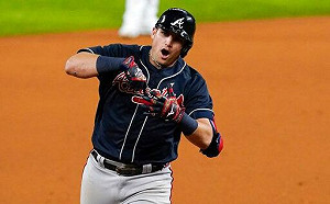 MLB／Riley9局致勝轟　勇士國聯冠軍戰擊敗道奇奪首勝(影)