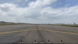 機場空蕩蕩！桃機南跑道提早封閉刨鋪 春節期間可開放使用