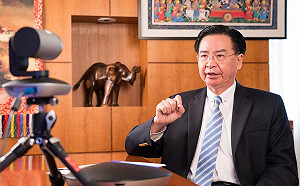 (影)吳釗燮登印媒「今日印度」 感謝印度無懼中國挺台國慶