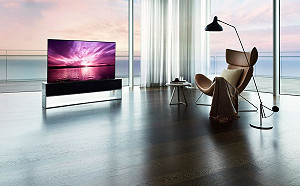 要價1億！LG推出全球首款可捲曲電視