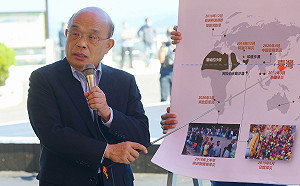 視察石門水庫  蘇揆：加強水庫建設並管理 留住珍貴水資源