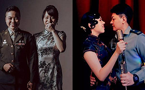 摟腰牽手甜照首公開！同志新人加入三軍聯合婚禮