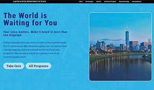 學中文就要來這！台灣101登美國務院外語學習資源網 成封面代表