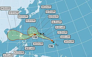 「閃電」伴「天鵝」雙颱舞南海 今年大雨最後機會