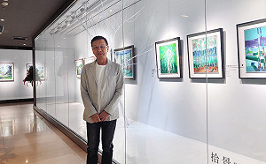 企業家林文政兩個月趕工24幅畫  個展所得近百萬全捐偏鄉學校