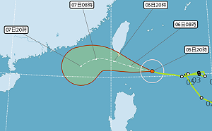 「閃電」颱風逼近!氣象局:沿海風強浪高恐逾4米