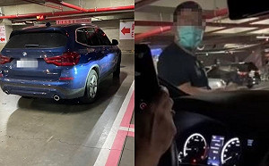 停母嬰車位遭拒絕!敲車哥怒嗆「5字」再橫停 網全怒了